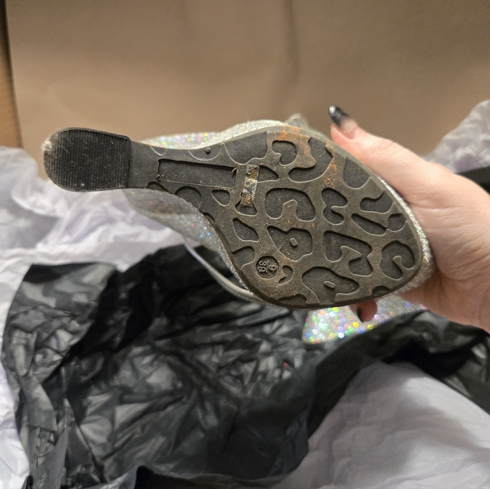 Silver Glitter Antigravity Platforms - image 2